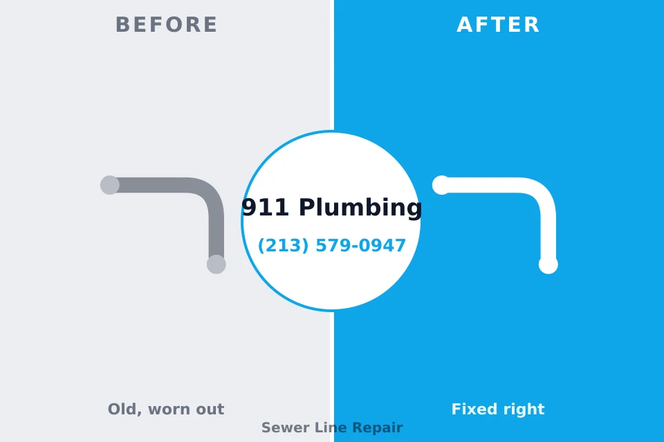 Before and after: plumbing repair Lauderhill, FL